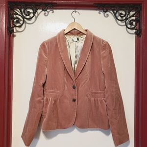 J.Crew Peplum Velvet Eden Blazer